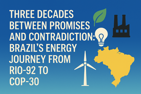 FROM RIO-92 TO COP-30: THREE DECADES BETWEEN THE IDEAL AND THE REALITY OF BRAZIL’S ENERGY AND CLIMATE POLICY