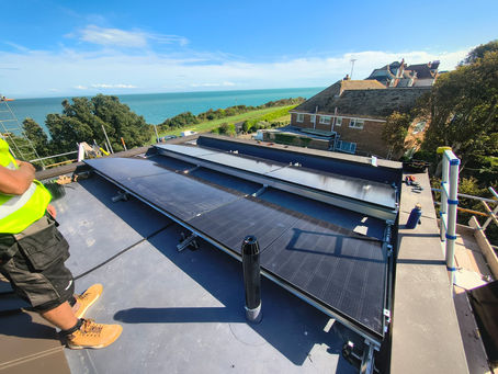 Solar panel installation in Kent