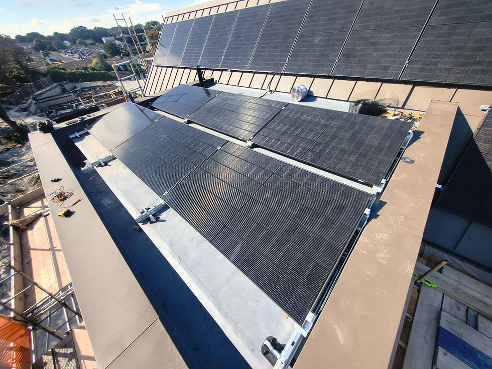 Commercial solar panel installation in Canterbury