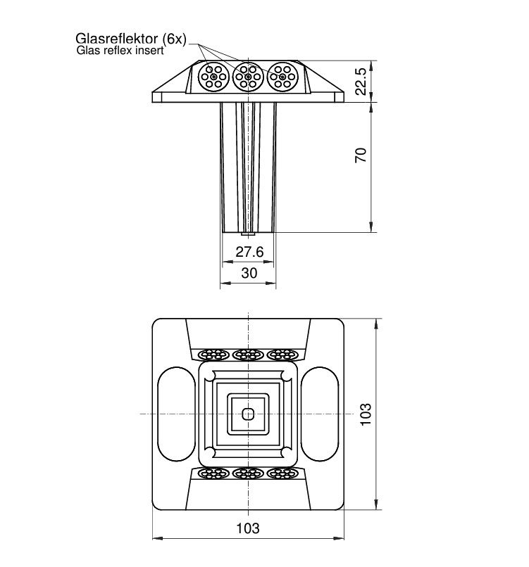 Thumbnail: MK Alu R6/100x100 with shank white