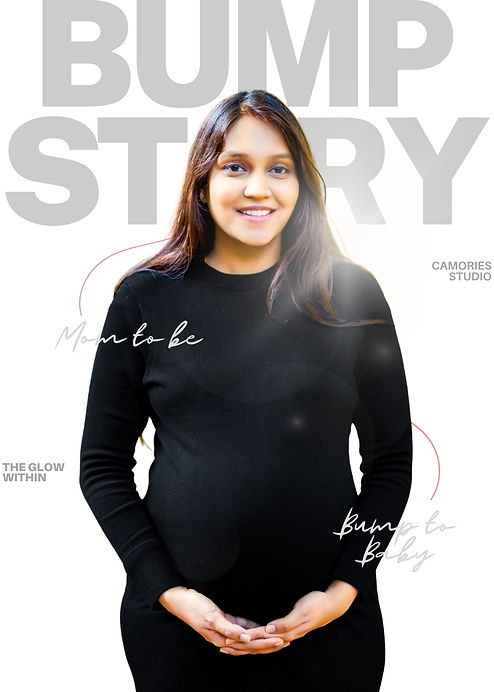 Pregnant mom in studio maternity shoot – Camories Photography Bangalore