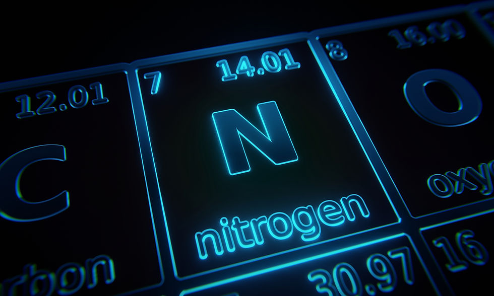 Nitrogen gas symbol