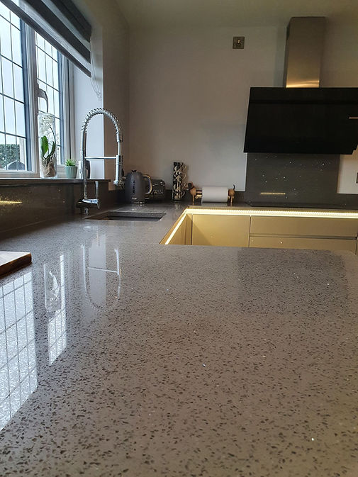 chrome work top with tap