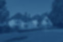 A tinted blue image of nice suburban houses on a beautiful summer day