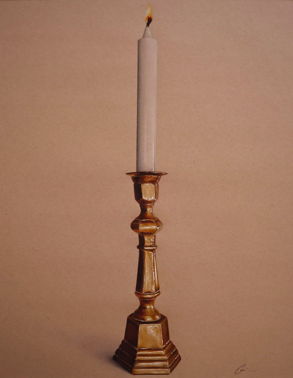 Antique Brass Candlestick