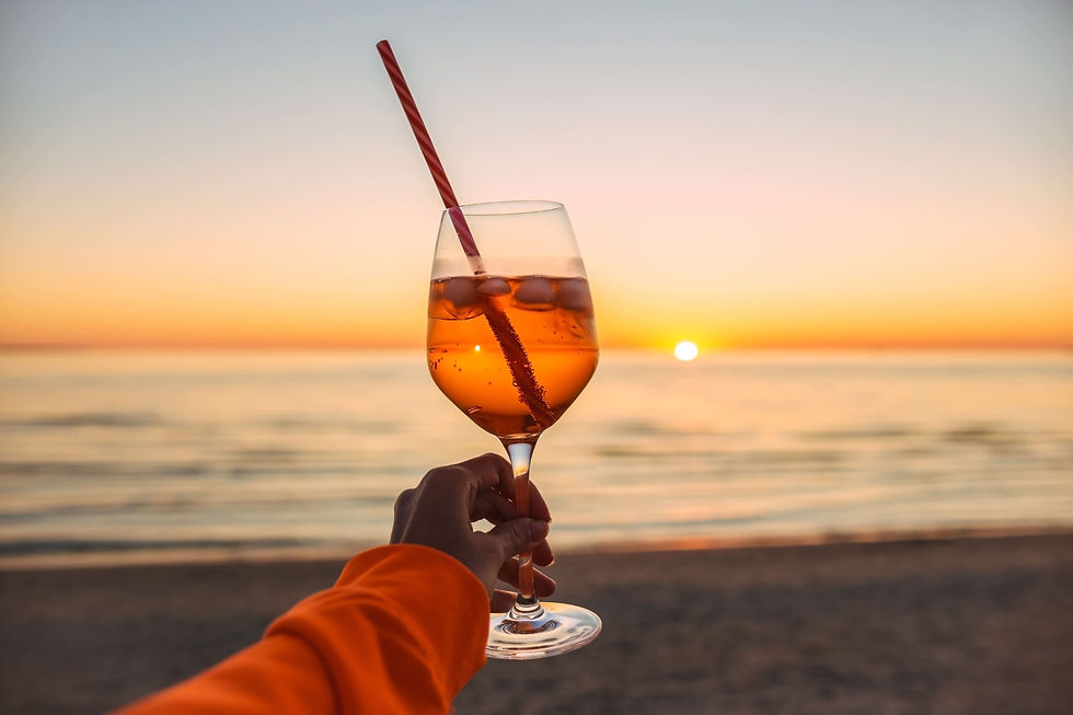 Aperol am Strand Kliff Sahlenburg