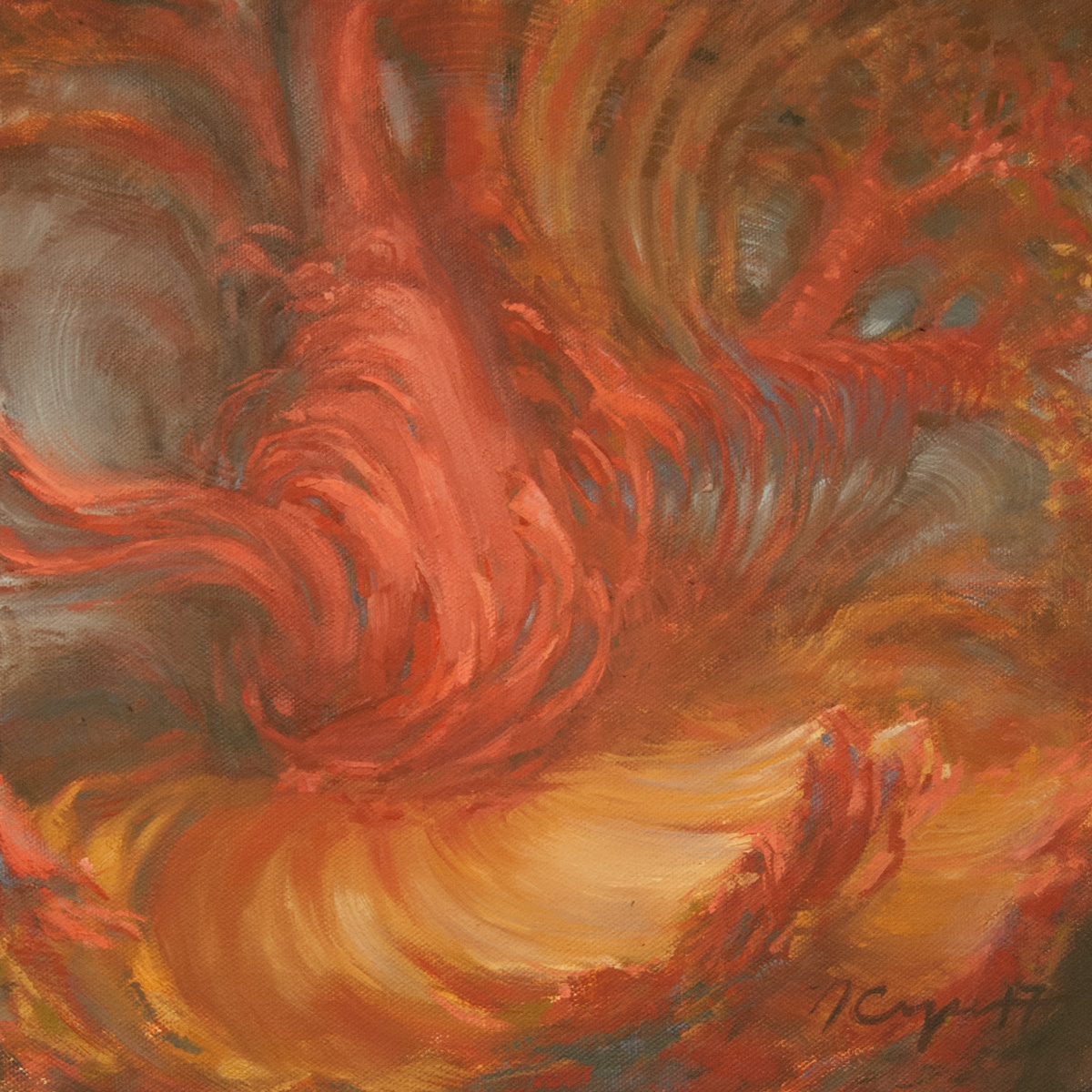 "Bud 10" Oil Painting