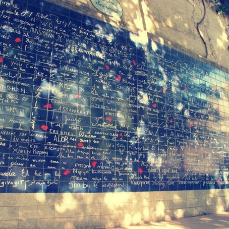 The Wall of Love in Montmartre