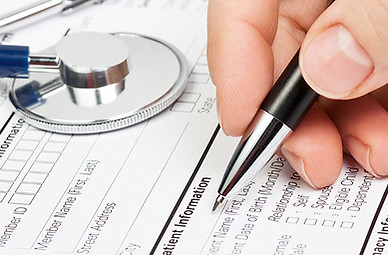 Form and stethoscope