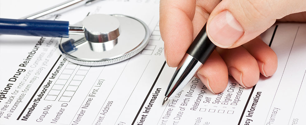 Form and stethoscope