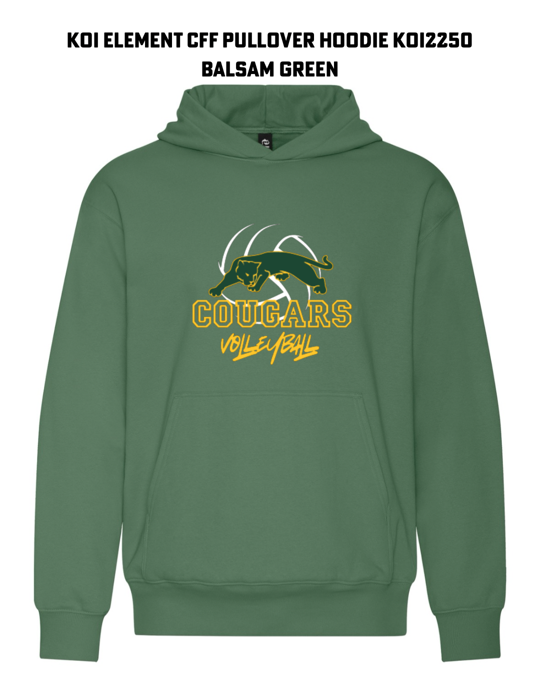 Cougar - KOI® ELEMENT CFF PULLOVER HOODIE -Balsam Green