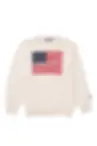 Boathouse - Unisex American Flag Knit Crew