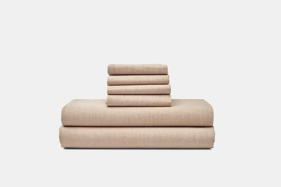 American Blossom Linens - Natural Colored Cotton Bed Sheet Set