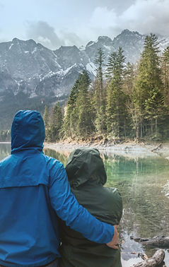 Couple Looking at Landscape