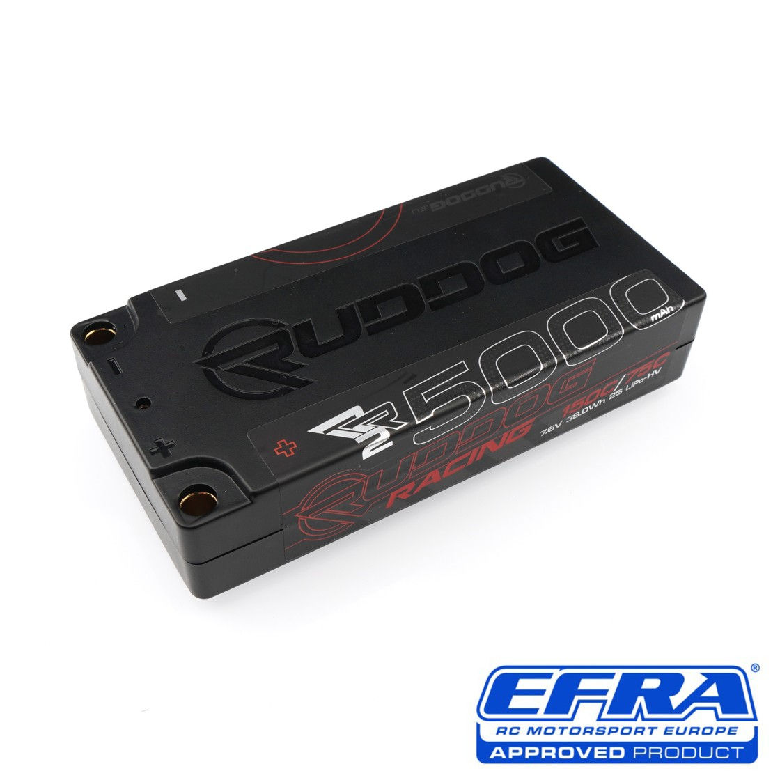 RUDDOG Racing RR2 5000mAh 150C/75C 7.6V 20mm-LCG Short Stick Pack LiPo-HV Batter