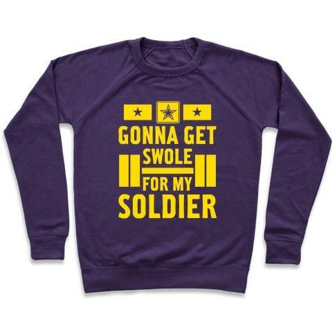 Thumbnail: Getting Swole for My Soldier Crewneck Sweatshirt