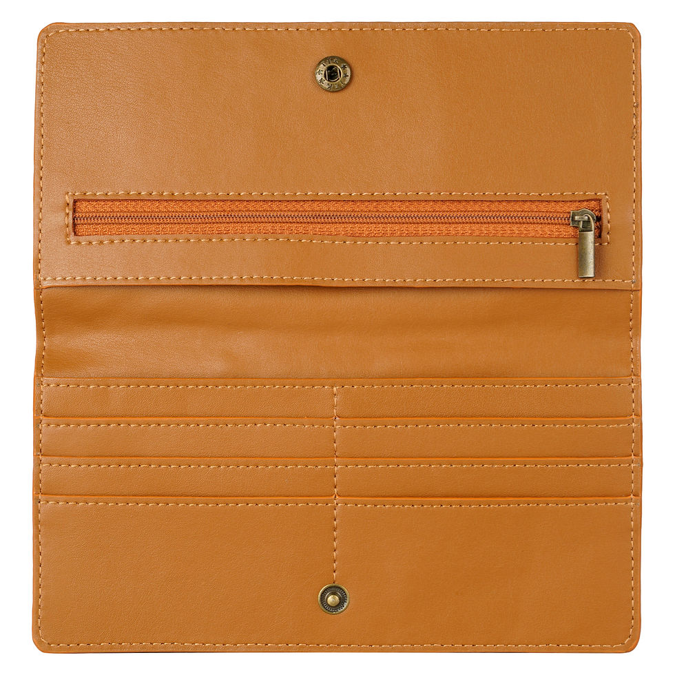 Thumbnail: Cactus Leather Slim Wallet - Cognac