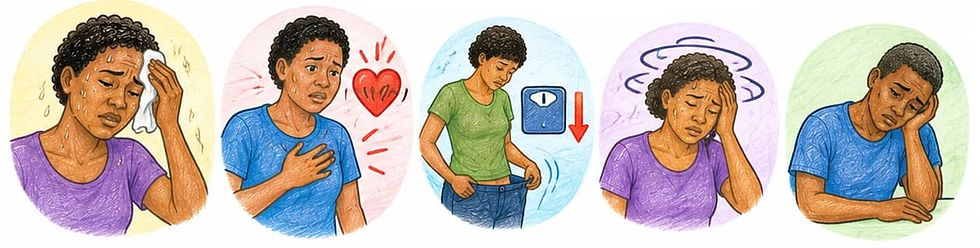 kuhisi joto kali wakati wa mchana-kutovumilia joto wakati w akumwona daktari ulyclinic