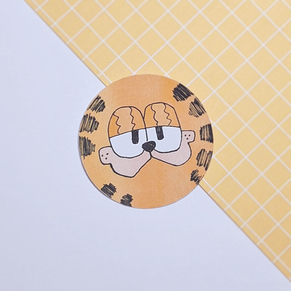 Garfield Rostinho Adesivo Vinílico | À prova d'água