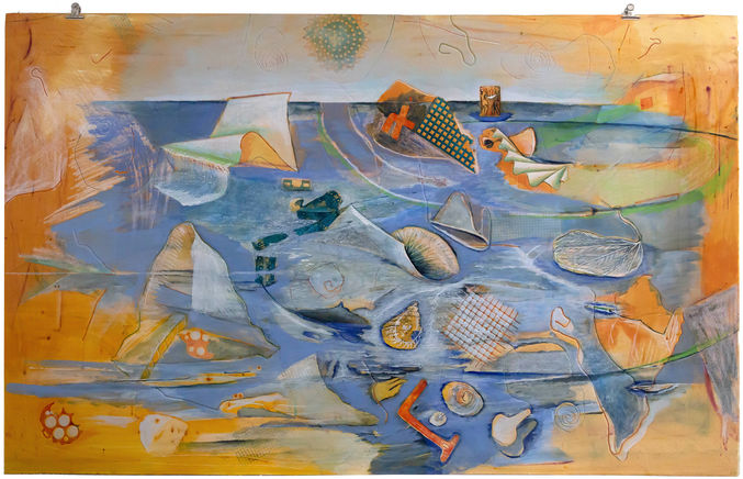 Beach, 2020, 79 x 125cm