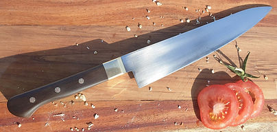 Gyuto Kitchen Knife with Mosaic Pins.jpg