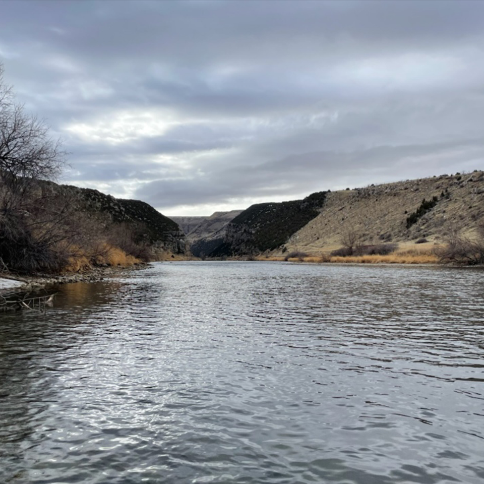 Bighorn River view. Contact us for private lessons.