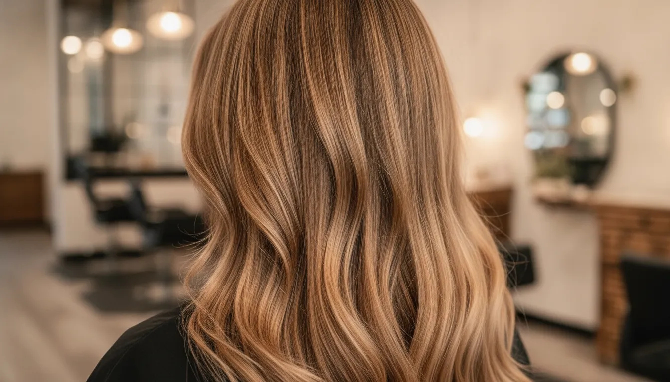 Dimensional warm hair color in a bright Tacoma salon