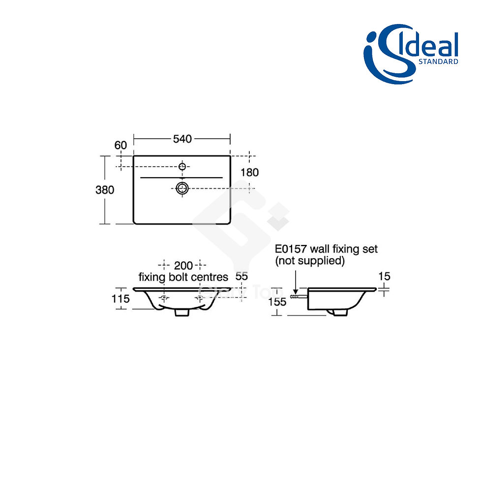 Thumbnail: Concept Air 54cm Vanity Washbasin