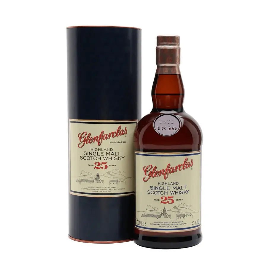 Glenfarclas 25 Years Aged Highland Single Malt Scotch Whiskey 750ml