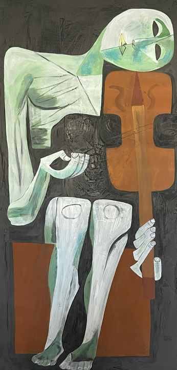Art by Gina Torma, Acrylic on Canvas  name of the painting Violinist 