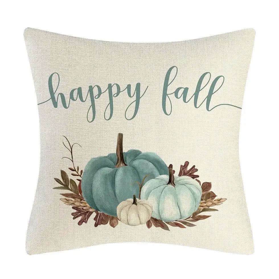 Miniatura: Fall Pumpkin Cushion Covers 18x18 Inch Decor