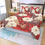 Thumbnail: White Flowers Three Piece Duvet Cover Set