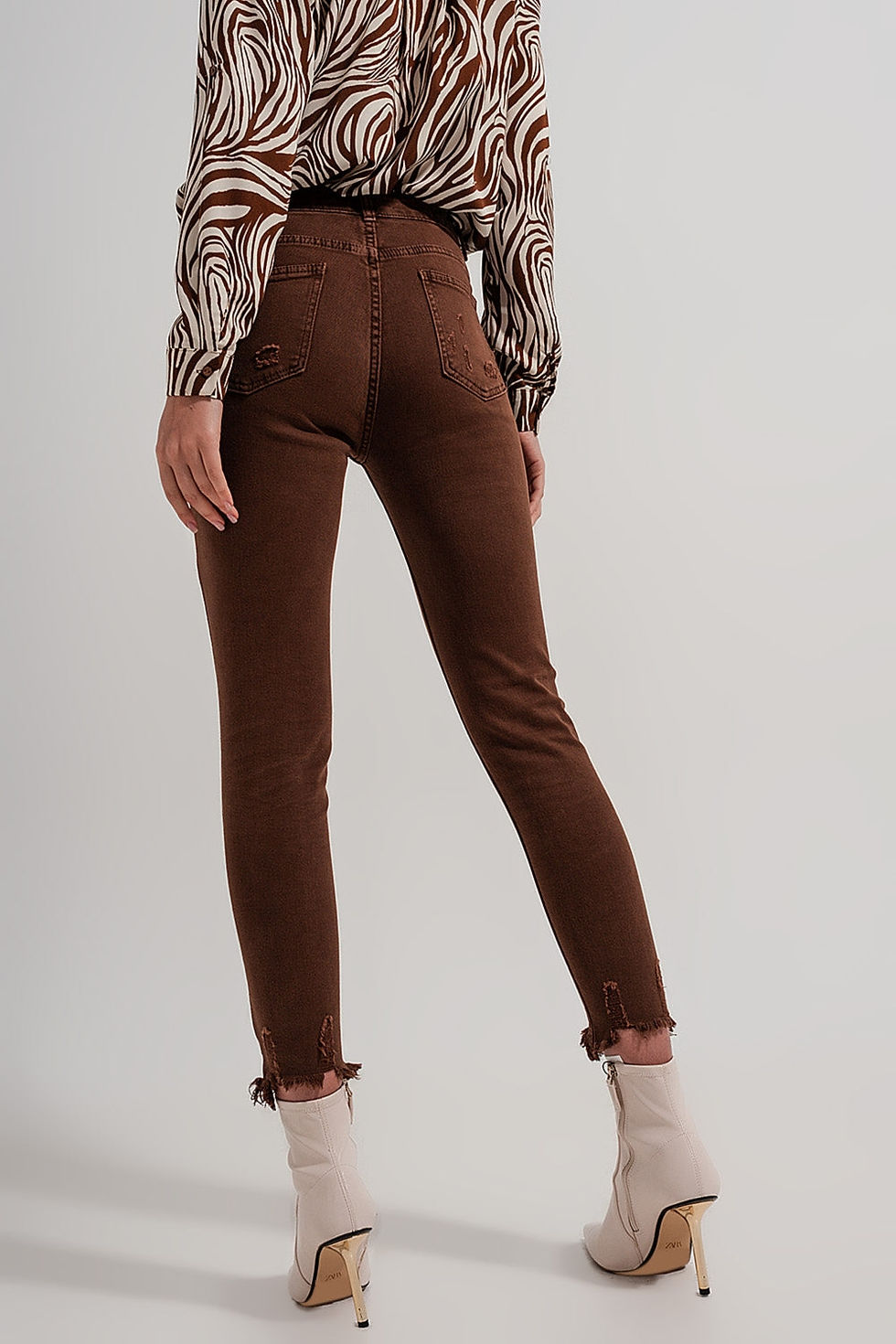 Miniatura: Raw Hem Skinny Jeans