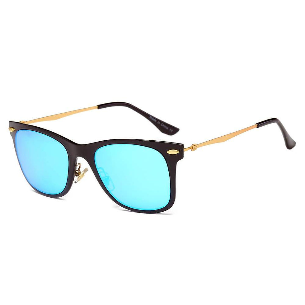 Thumbnail: DUGALD | Classic Horn Rimmed Rectangle Fashion Sunglasses