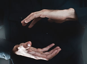 hand presenting