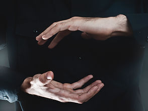 hand presenting