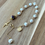 Thumbnail: Freshwater Pearl Keepsake Rosary Bracelet
