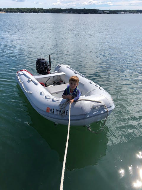 Soft Bottom Inflatable Dinghy with Aluminum Panel floor 10'8" Boat