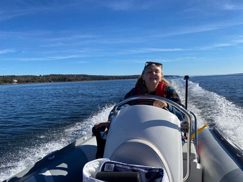 Inflatable Tender - 12'8" Fiberglass Hull RIB - Happy Boating