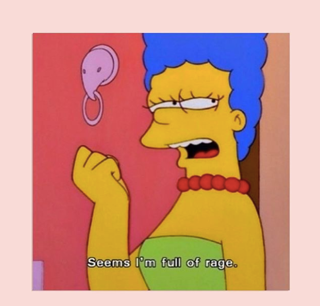 Marge Simpson is full of rage
