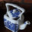 Thumbnail: Vintage Willow Porcelain Blue & White Teapot