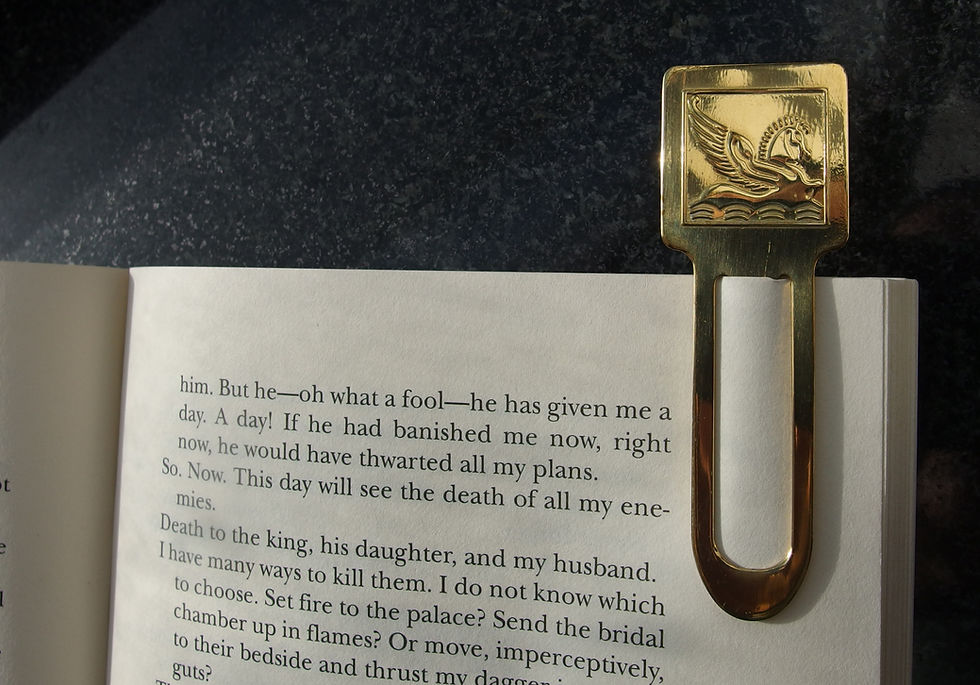 Thumbnail: Pegasus Brass Bookmark