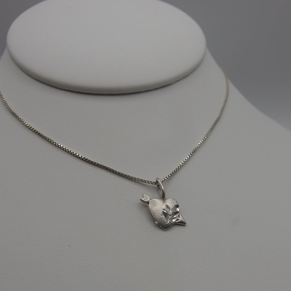 Thumbnail: Shot Thru The Heart Sterling Silver Charm