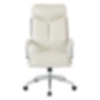 Cushioned Cushiony Comfortable Conference Chair in Cream front view