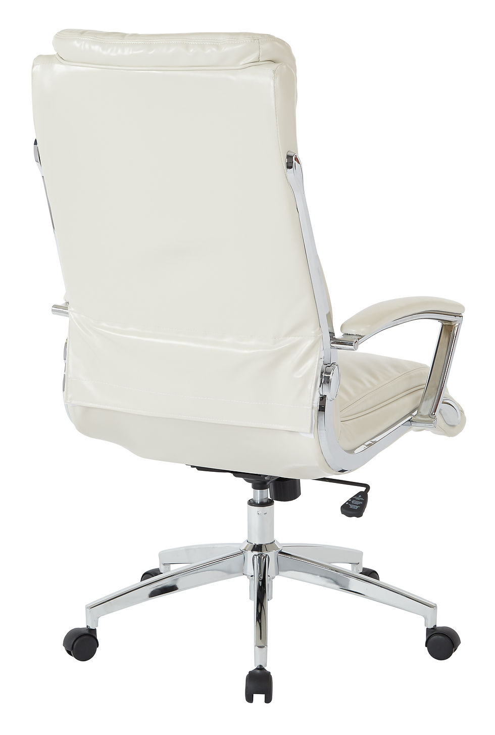 Thumbnail: Cushioned Cushiony Comfortable Conference Chair in Cream rear view
