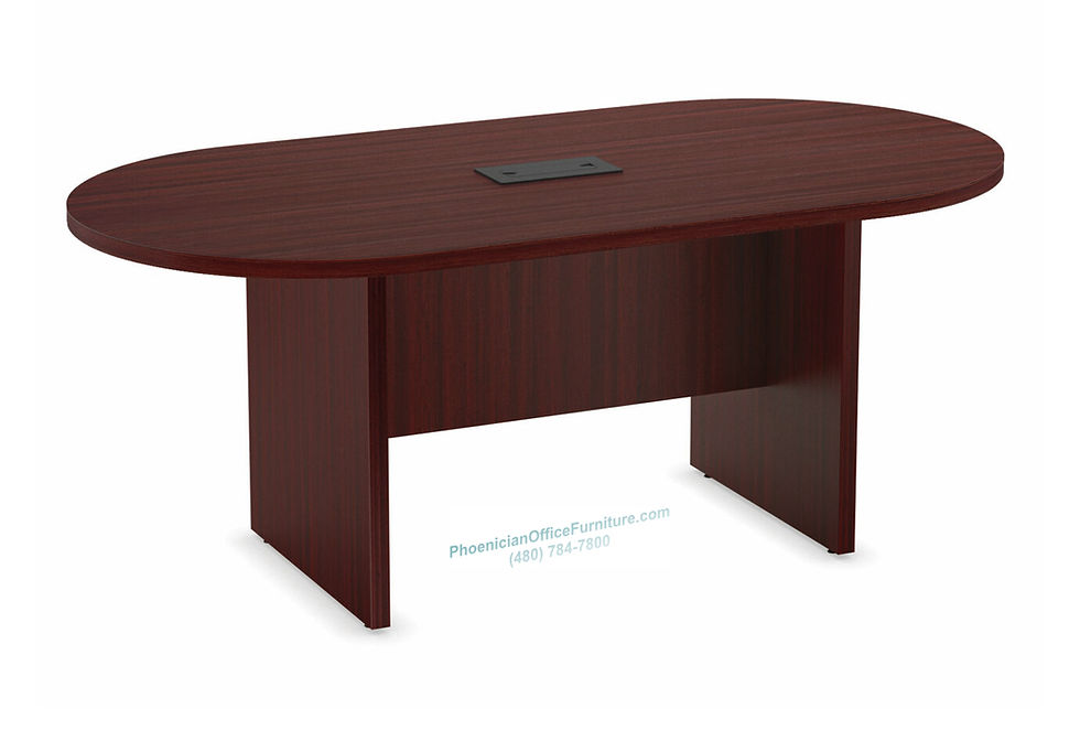 Thumbnail: 6 ft Racetrack Conference Table in Mahogany