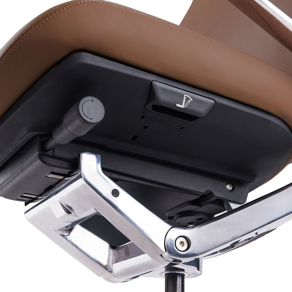 Thumbnail: Veneto Office Chair 301ML Mid Back in Caramel underside 2
