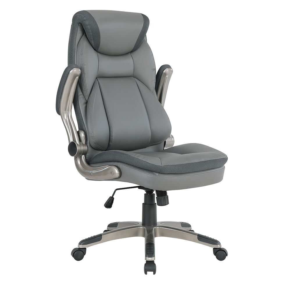 Thumbnail: Stylish Conference Chair with Flip Up Arms in Gray