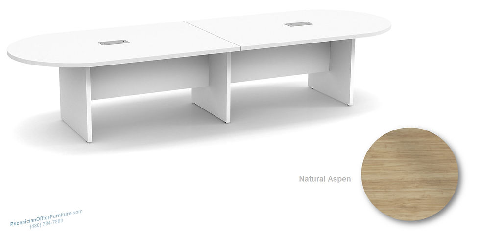 Thumbnail: 12 ft Racetrack Conference Table in Aspen