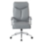 Cushioned Modern Conference Chairs in Gray front view